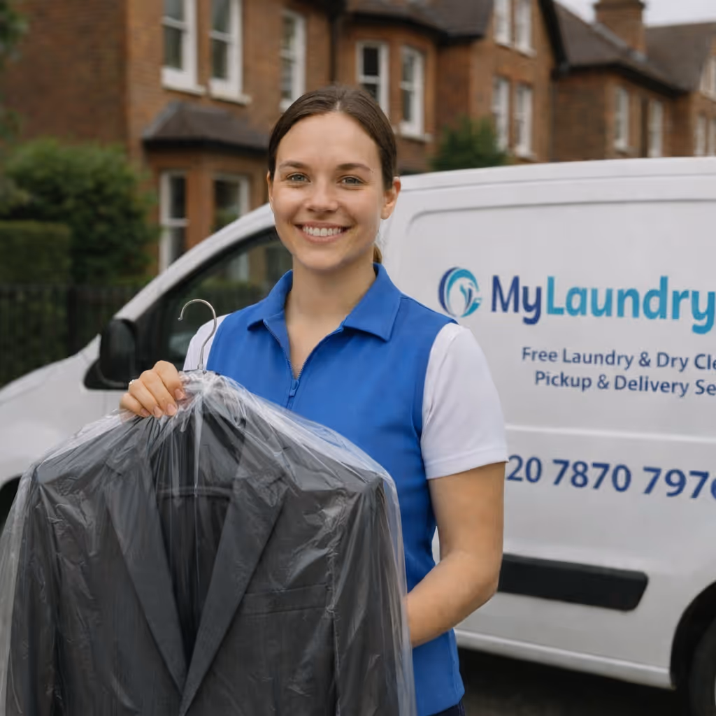 My Laundry Room collection and delivery van